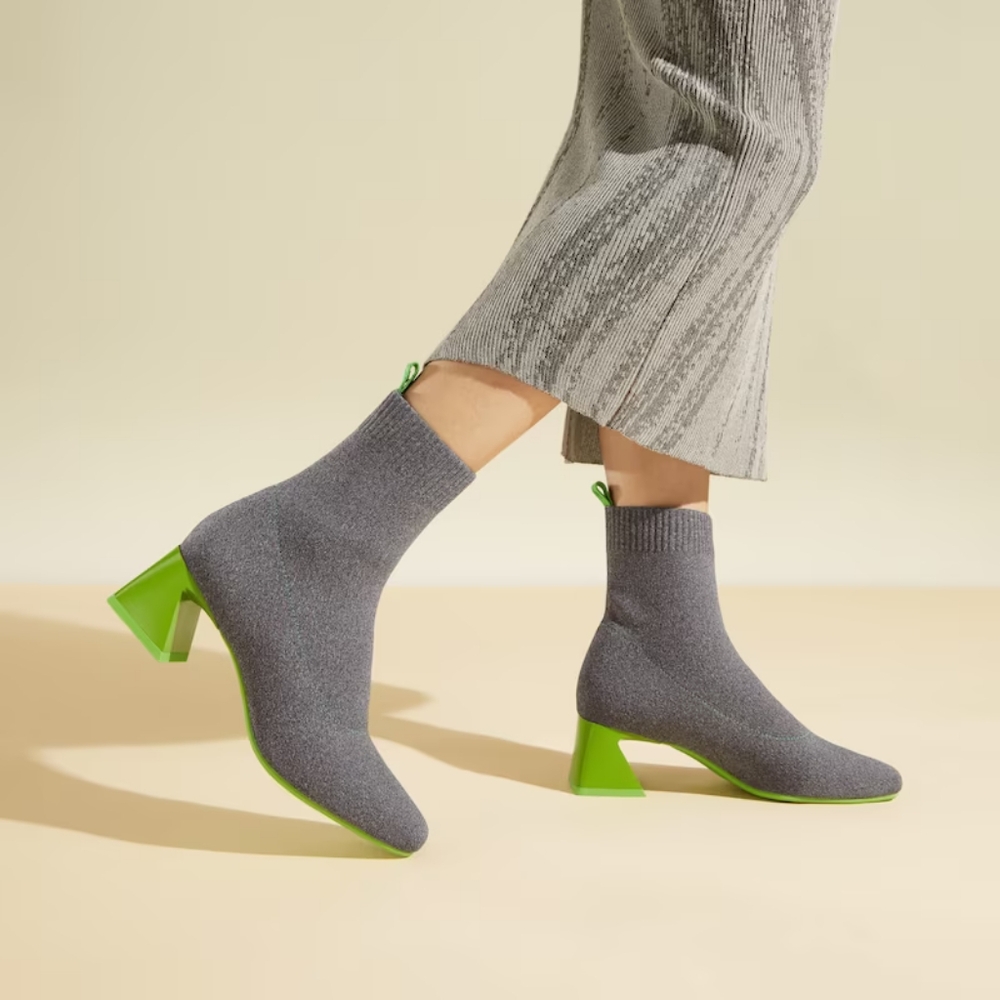 VIVAIA Regina Pro Square Toe Heeled Boots Rich Gray/Green Size 9